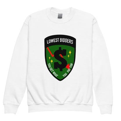 Classic | Youth Sweatshirt | The Lowest Bidders | Emblem Logo