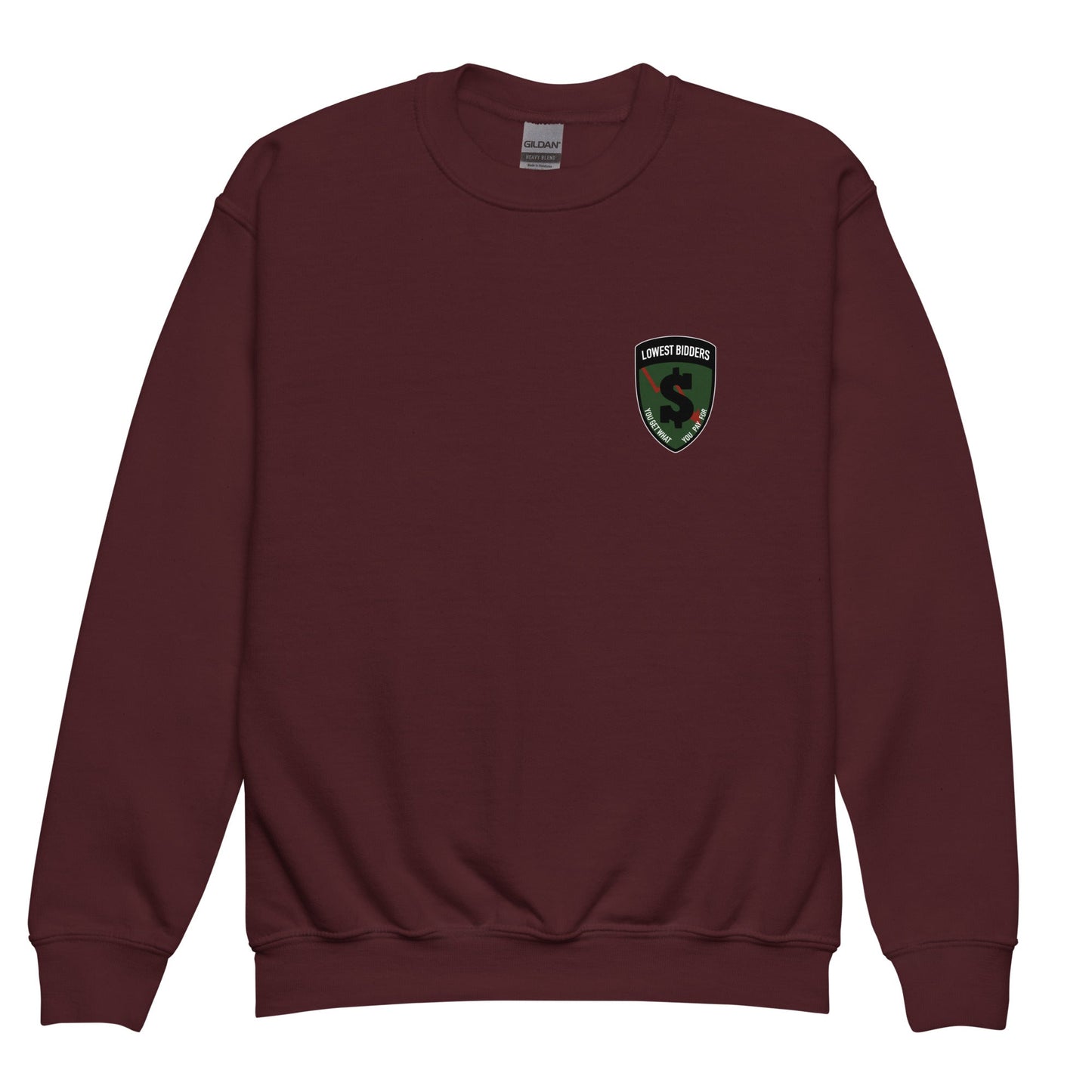 Classic | Youth Sweatshirt | The Lowest Bidders | Shield Logo