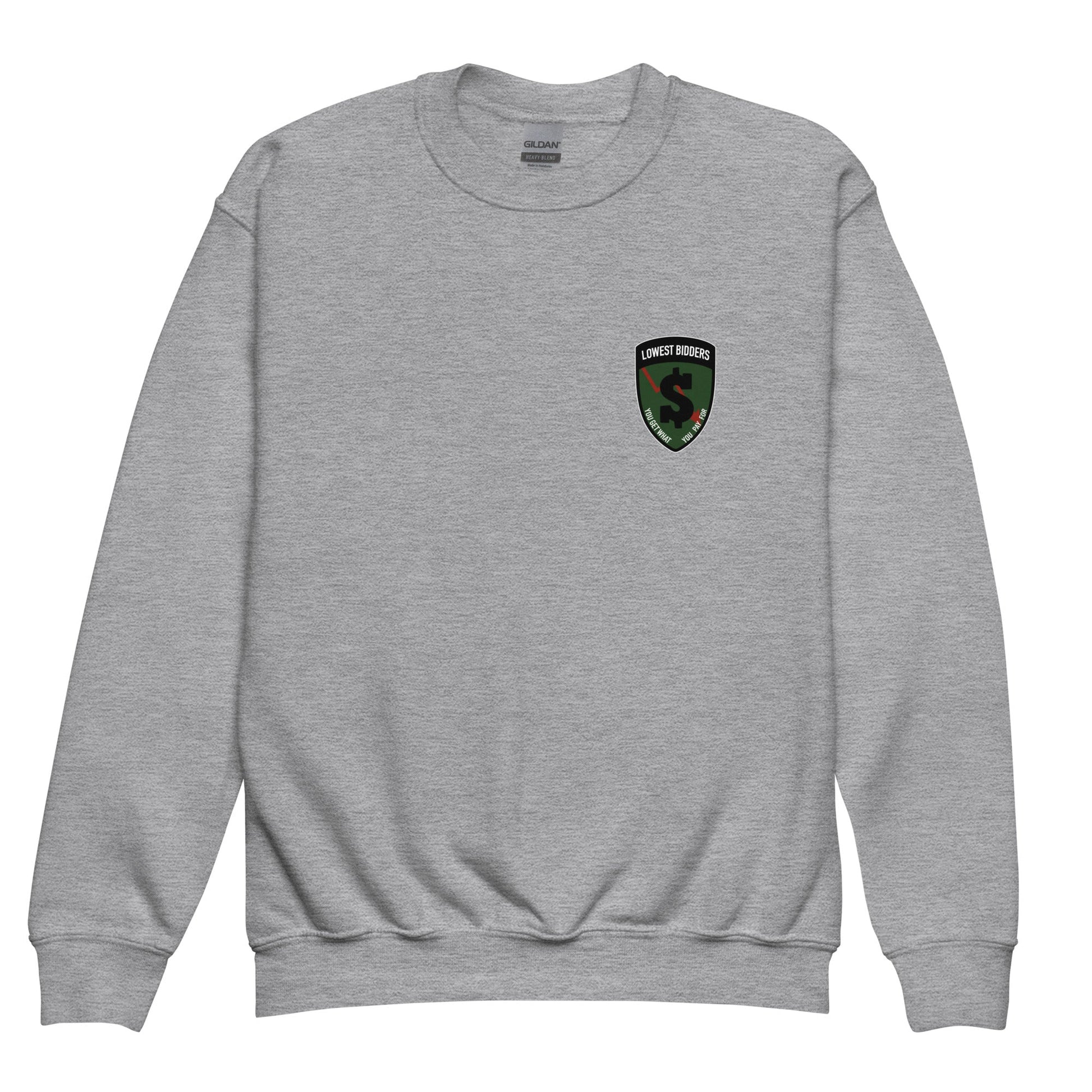 Classic | Youth Sweatshirt | The Lowest Bidders | Shield Logo