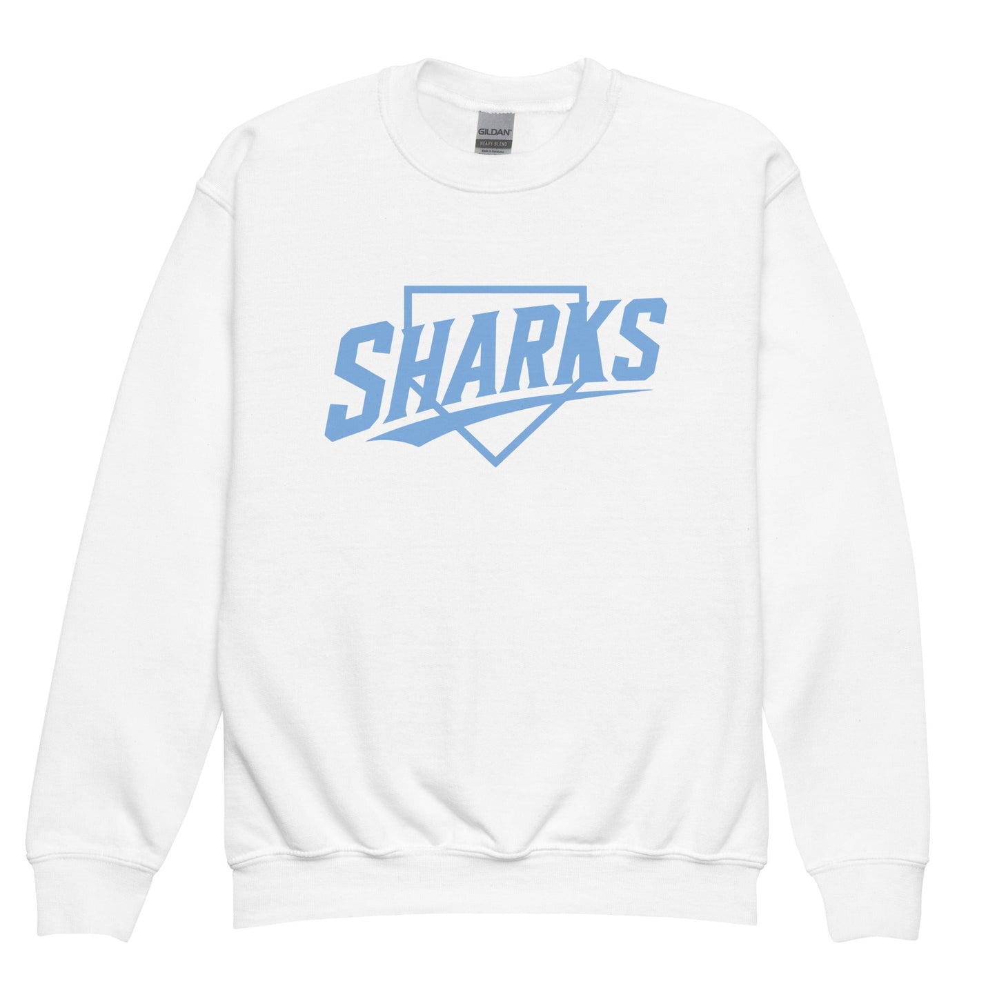 Classic | Youth Sweatshirt | The Sharks Baseball Team | Crest Logo