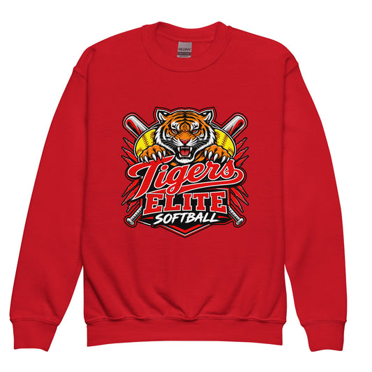 Classic | Youth Sweatshirt | Tigers Elite Softball | Emblem Logo