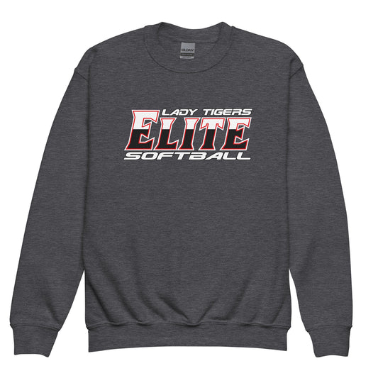Classic | Youth Sweatshirt | Tigers Elite Softball | Modern Script Logo