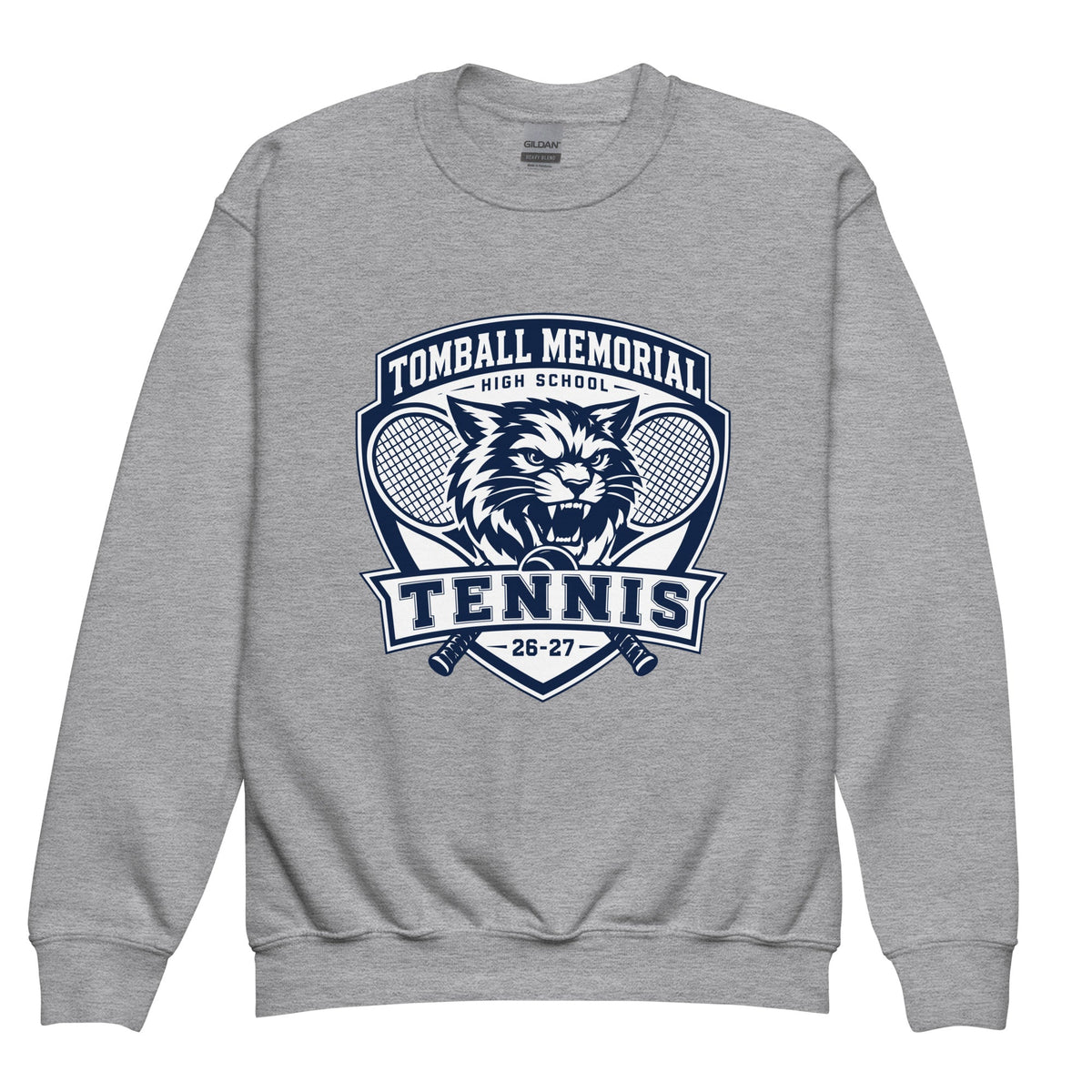 Classic | Youth Sweatshirt | TMHS Tennis | Shield Logo