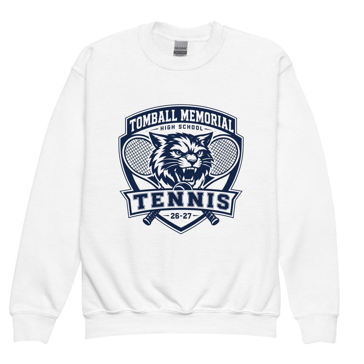 Classic | Youth Sweatshirt | TMHS Tennis | Shield Logo