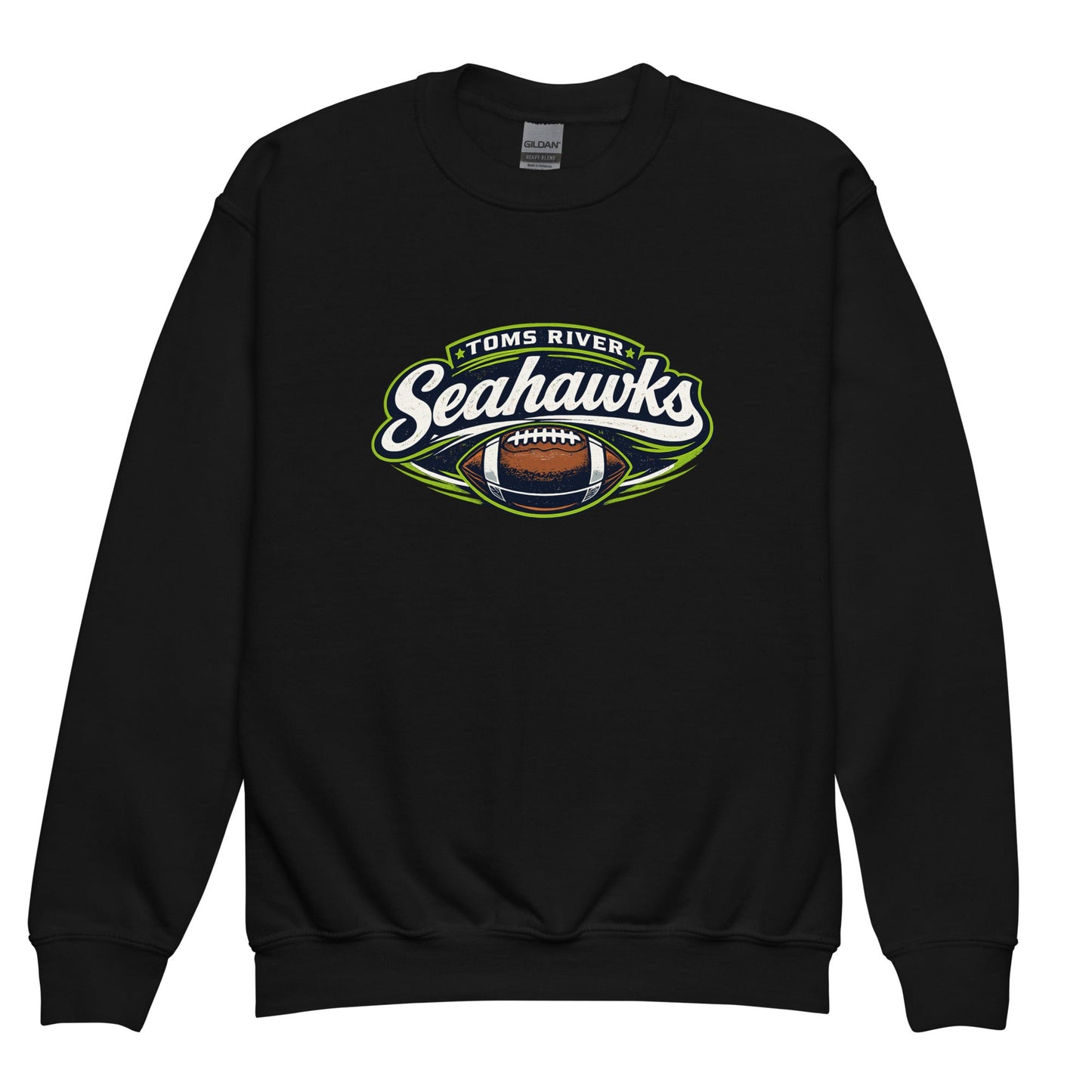 Classic | Youth Sweatshirt | Toms River Seahawks | Football Emblem Logo