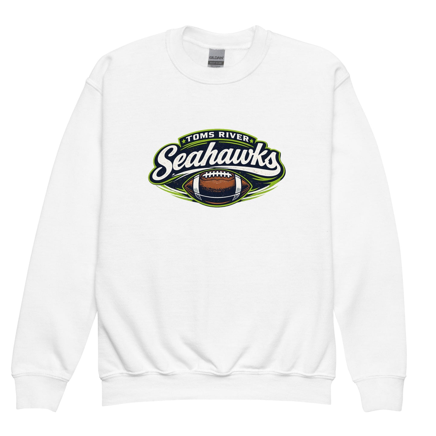 Classic | Youth Sweatshirt | Toms River Seahawks | Football Emblem Logo
