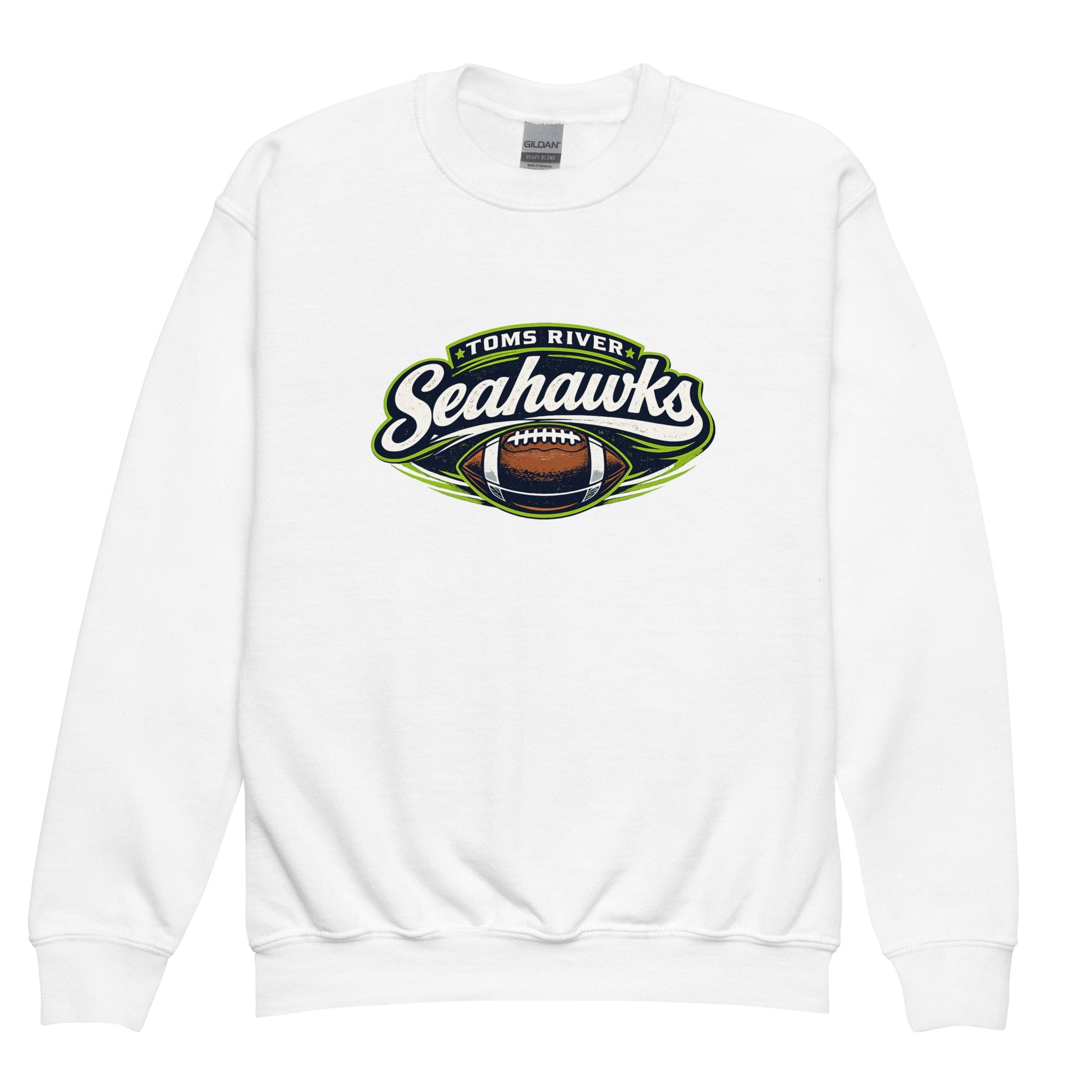 Classic | Youth Sweatshirt | Toms River Seahawks | Football Emblem Logo