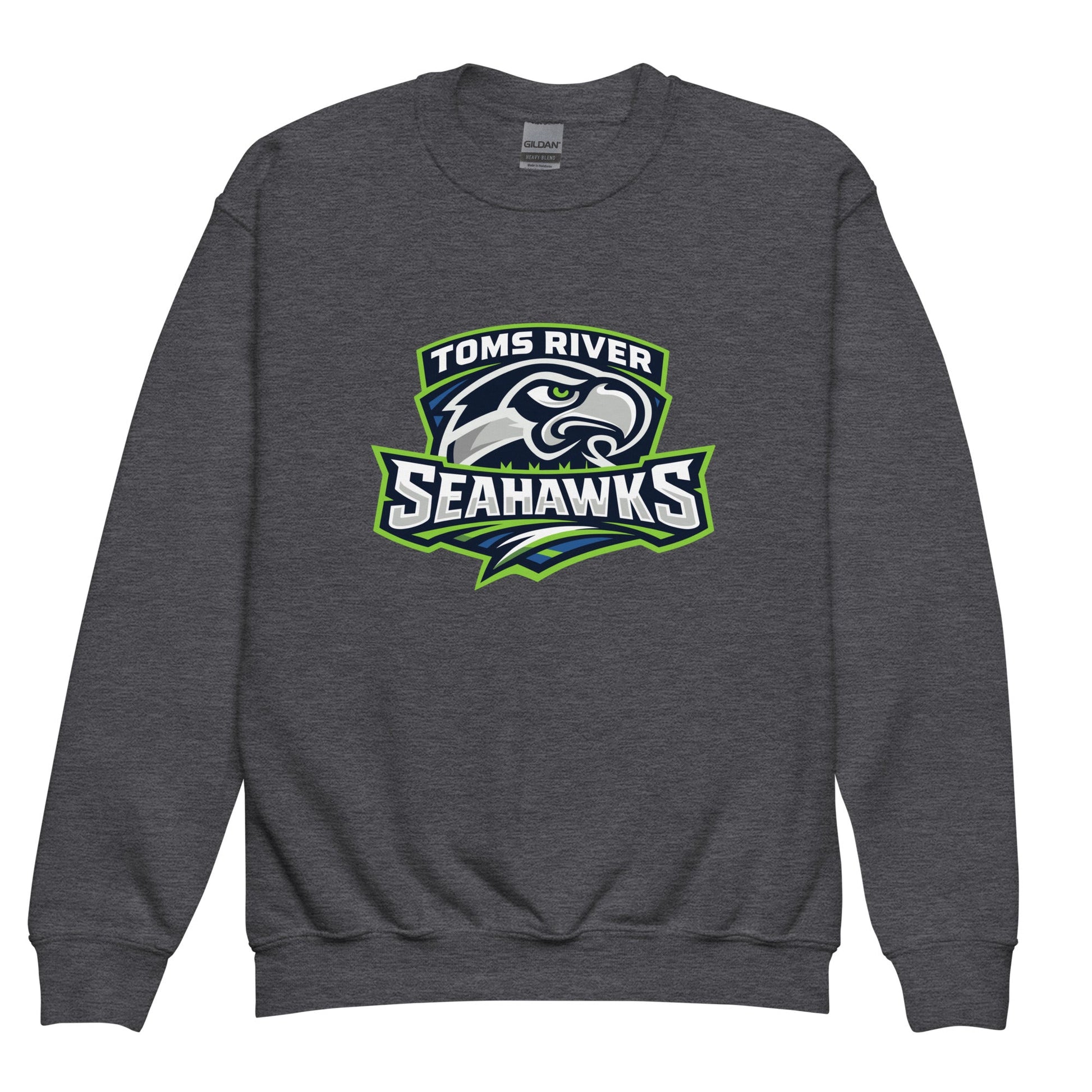 Classic | Youth Sweatshirt | Toms River Seahawks | Mascot Script Logo