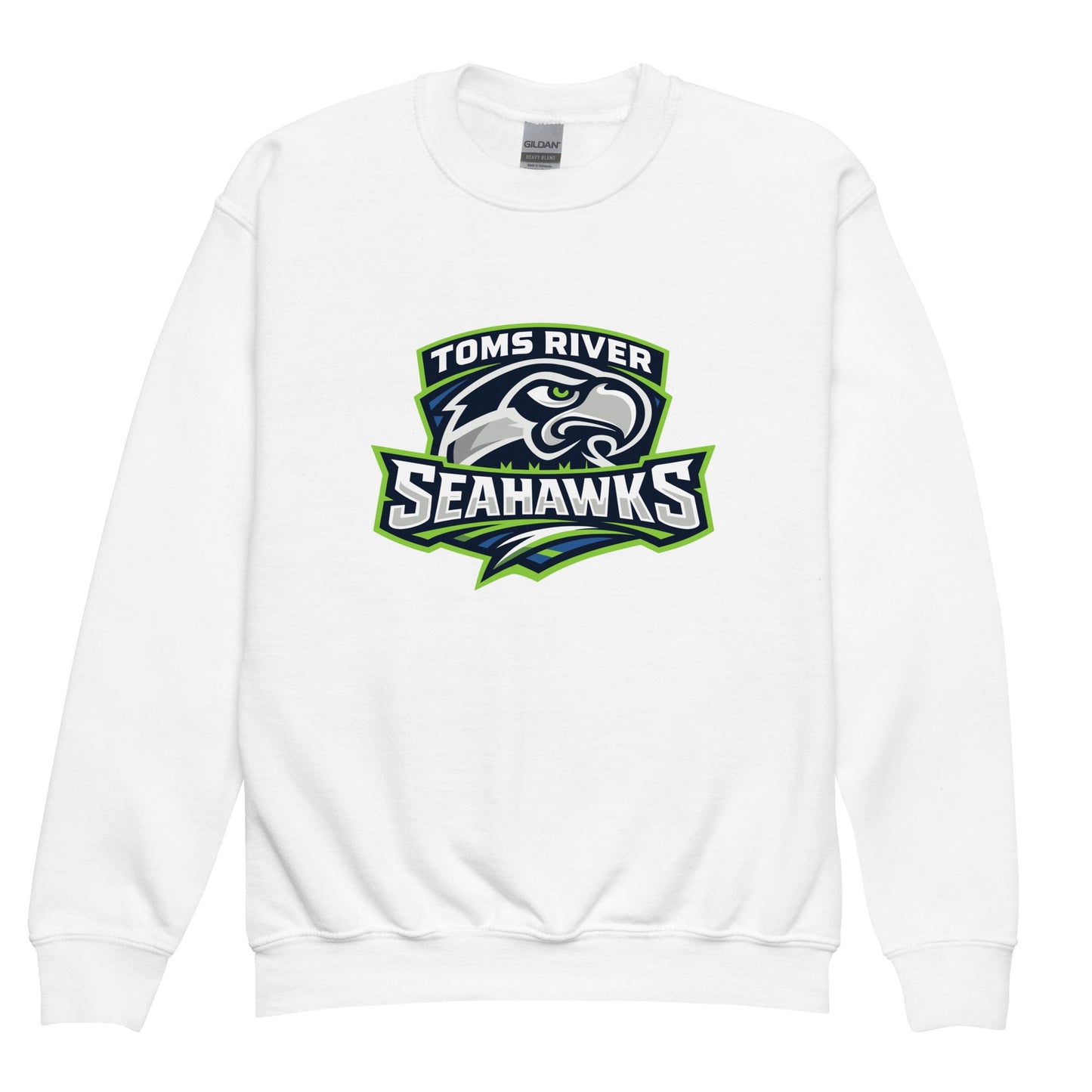 Classic | Youth Sweatshirt | Toms River Seahawks | Mascot Script Logo