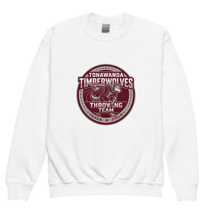 Classic | Youth Sweatshirt | Tonawanda High School Track and Field | Throwing Team Logo