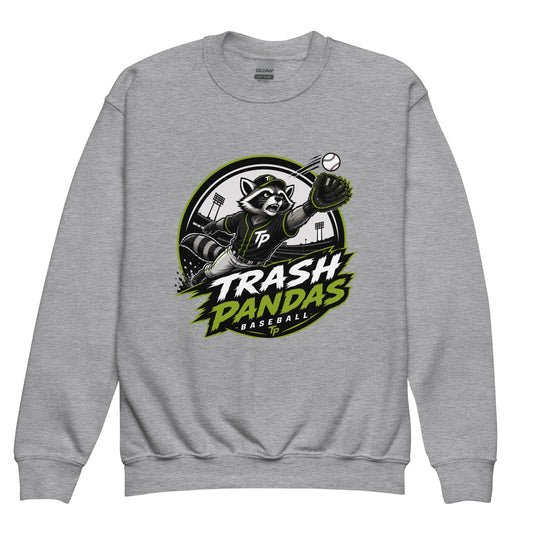 Classic | Youth Sweatshirt | Trash Pandas Baseball Organization | Emblem Logo