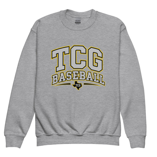 Classic | Youth Sweatshirt | Tri-County Ghosts | TCG Crest Logo