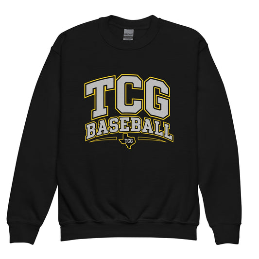 Classic | Youth Sweatshirt | Tri-County Ghosts | TCG Crest Logo