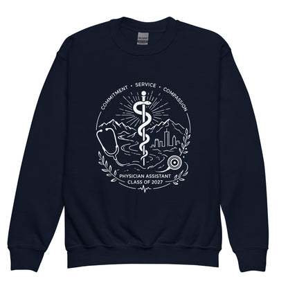 Classic | Youth Sweatshirt | Trine PA program | Crest Logo