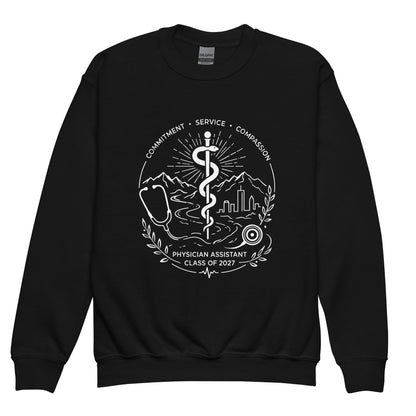 Classic | Youth Sweatshirt | Trine PA program | Crest Logo