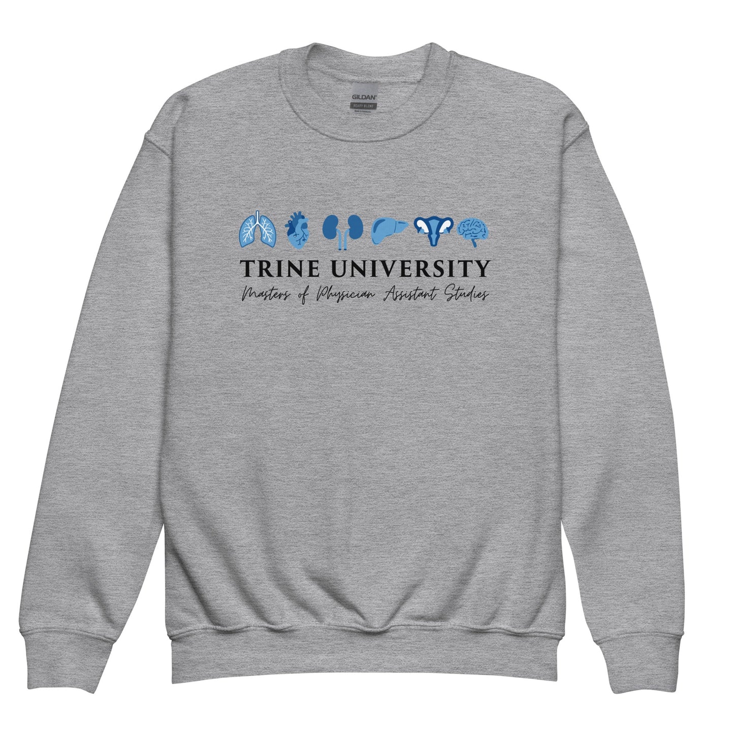 Classic | Youth Sweatshirt | Trine PA program | Modern Script Logo