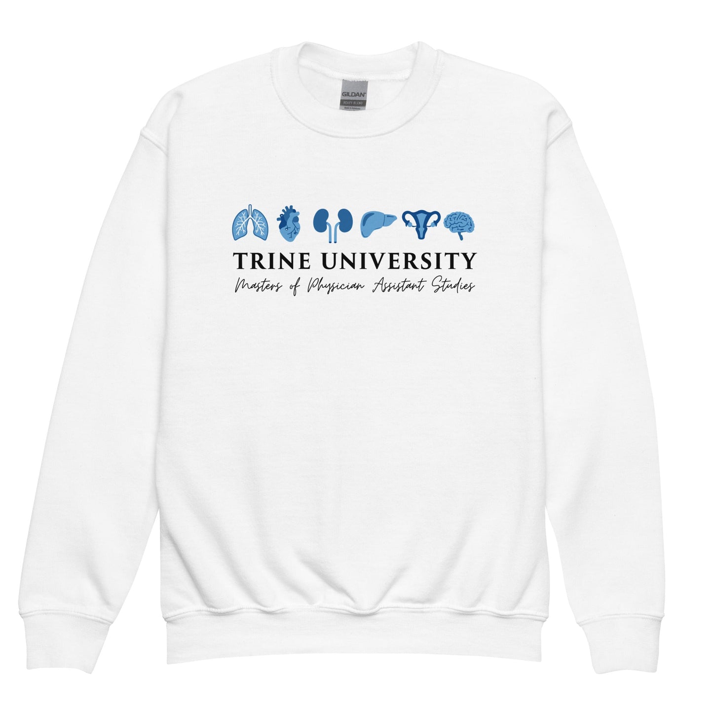 Classic | Youth Sweatshirt | Trine PA program | Modern Script Logo