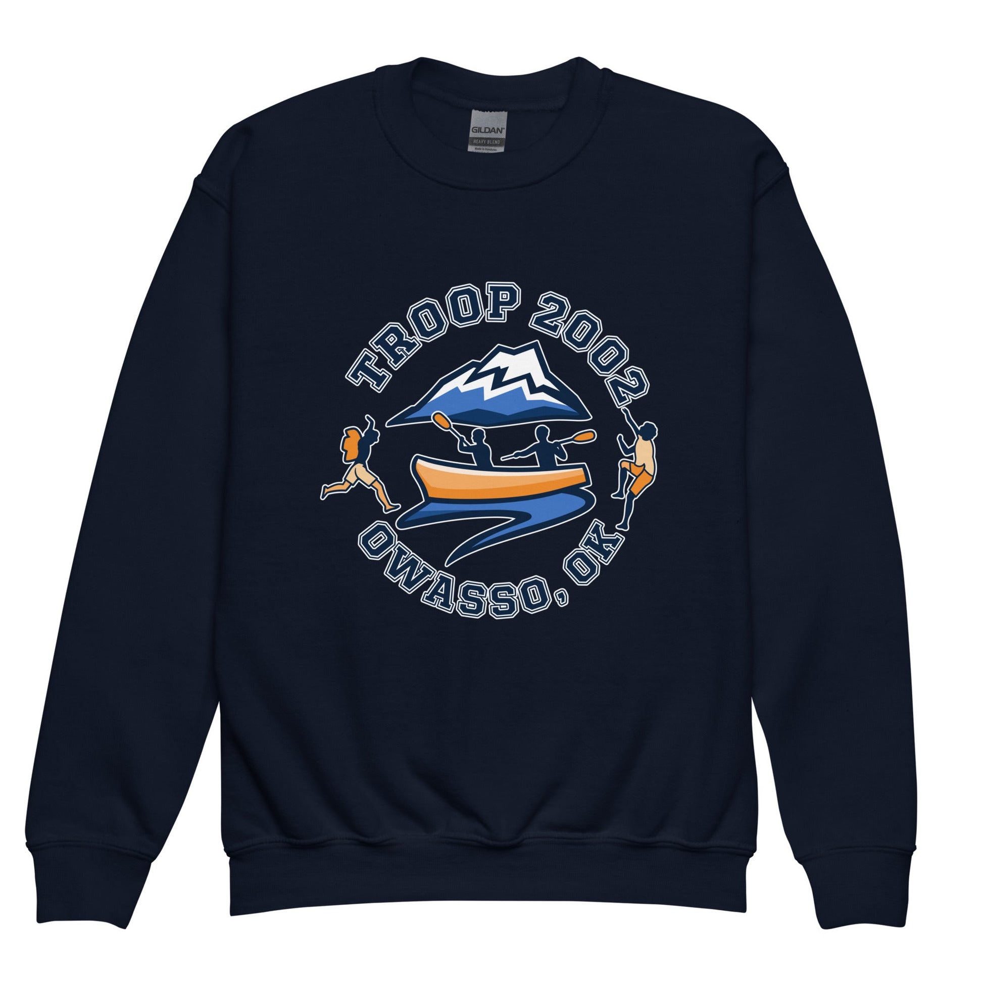Classic | Youth Sweatshirt | Troop 2002 | Trailblazer Crest Logo