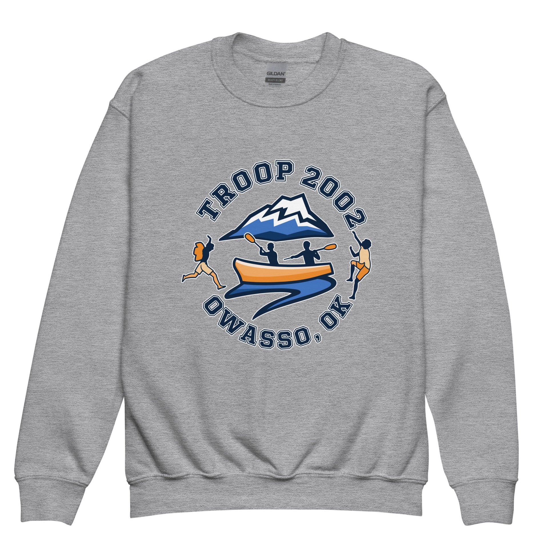 Classic | Youth Sweatshirt | Troop 2002 | Trailblazer Crest Logo