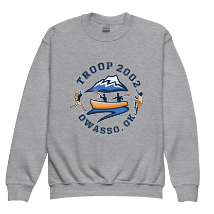 Classic | Youth Sweatshirt | Troop 2002 | Trailblazer Crest Logo