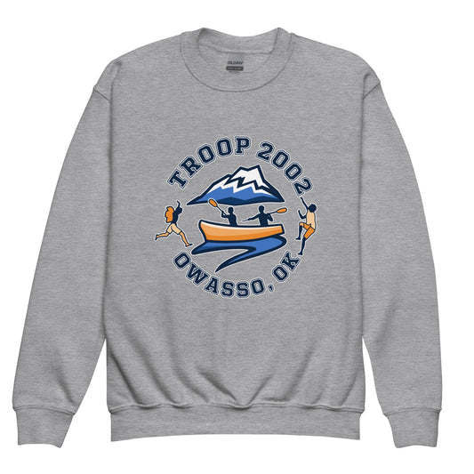 Classic | Youth Sweatshirt | Troop 2002 | Trailblazer Crest Logo