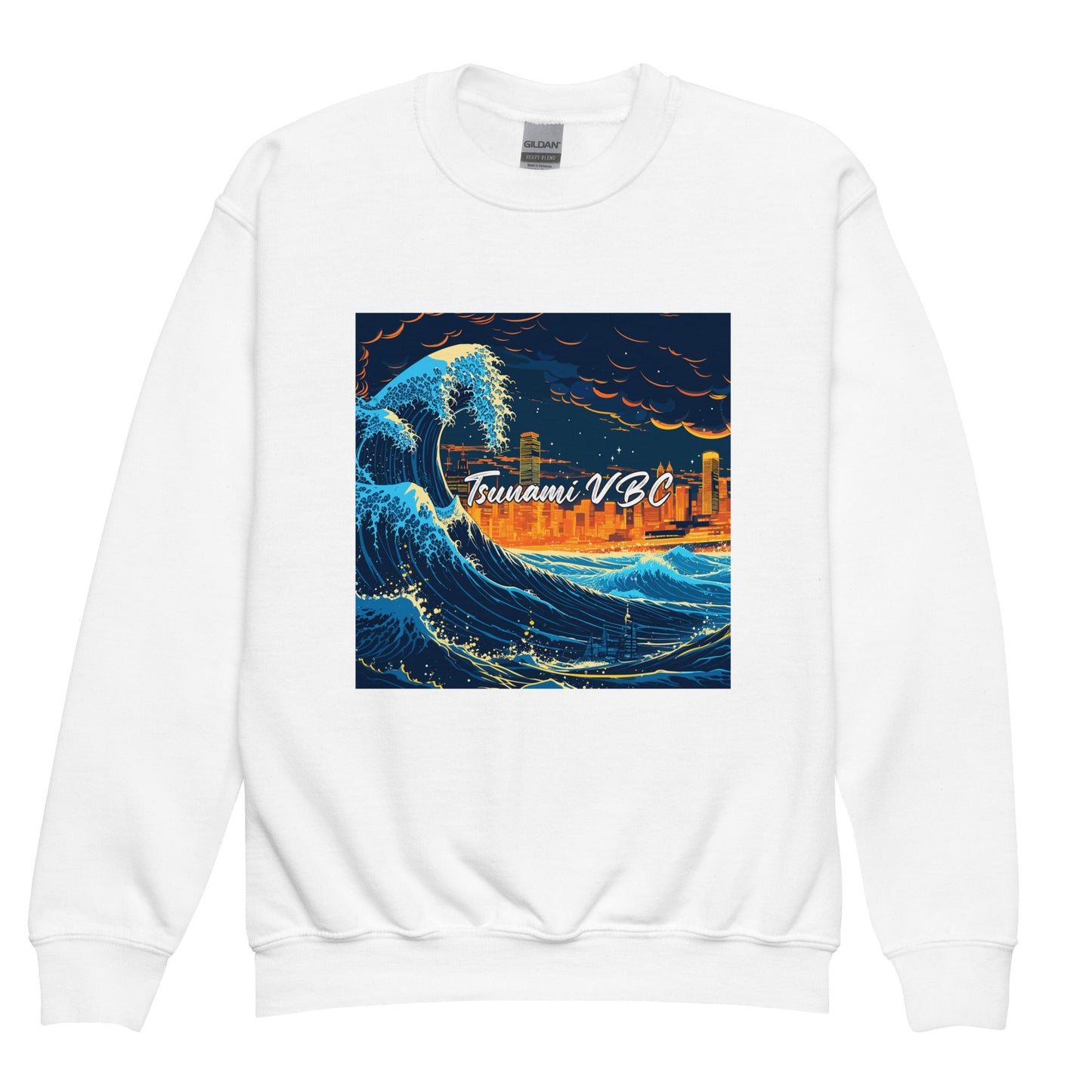 Classic | Youth Sweatshirt | Tsunami Volleyball Club | Glow Tide Athletics Logo