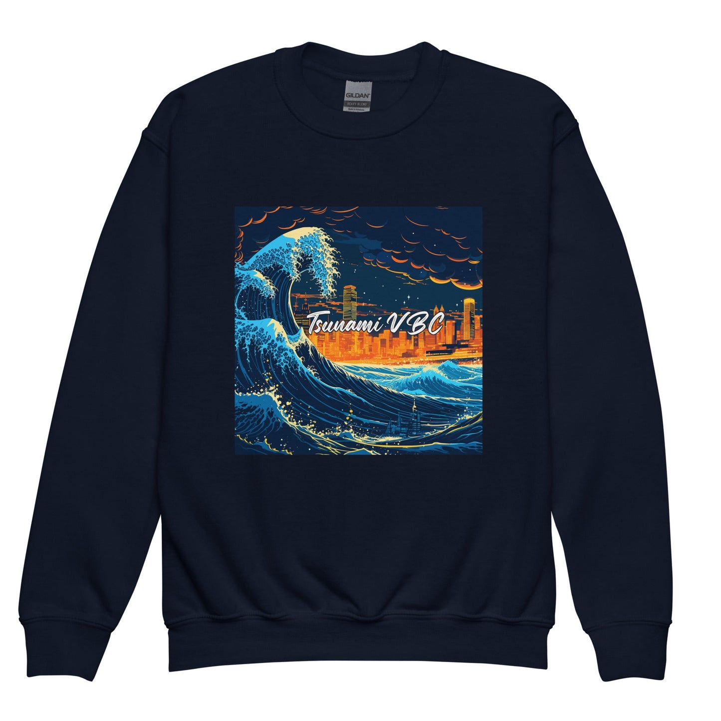 Classic | Youth Sweatshirt | Tsunami Volleyball Club | Glow Tide Athletics Logo