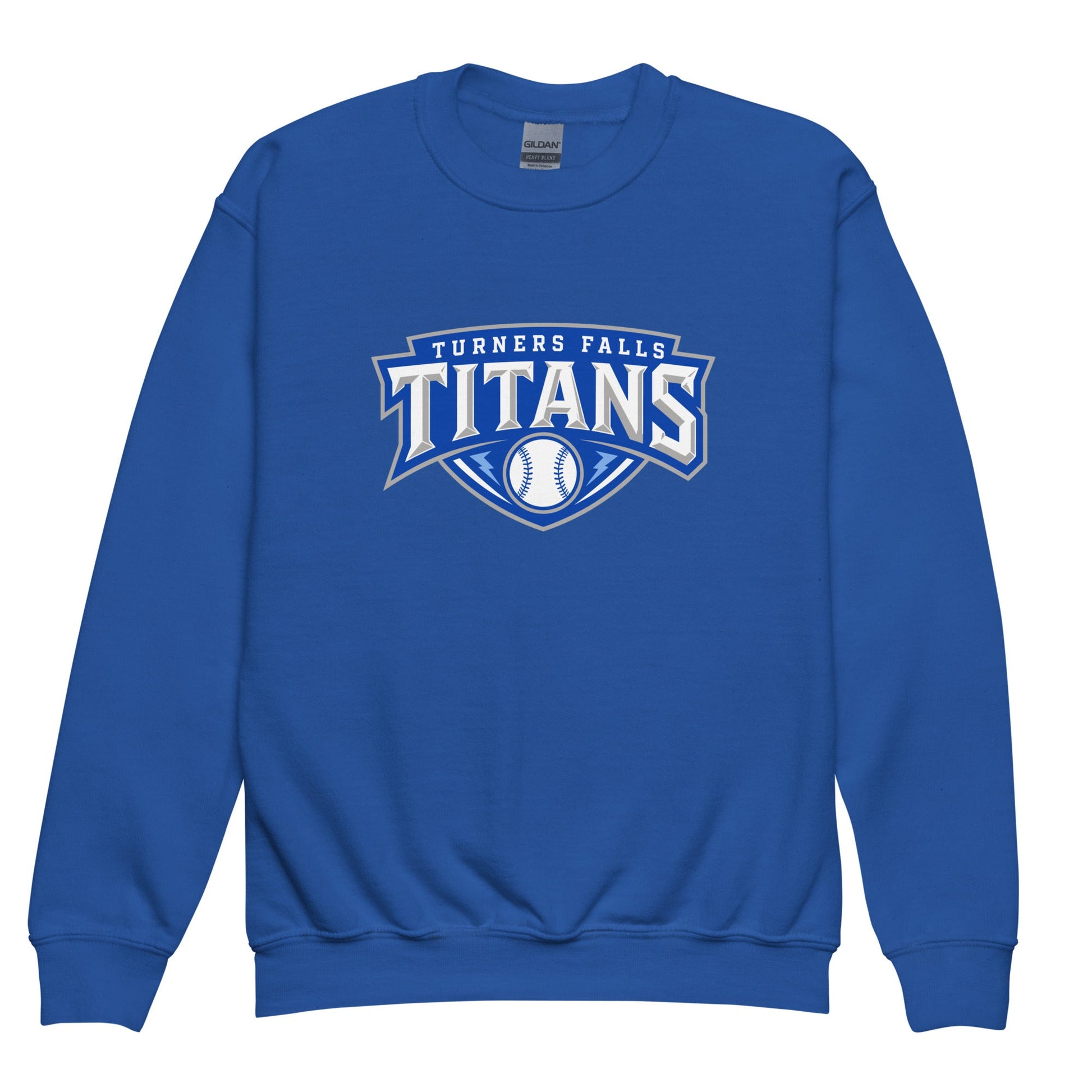 Classic | Youth Sweatshirt | Turners Falls Titans | Titan Crest Logo