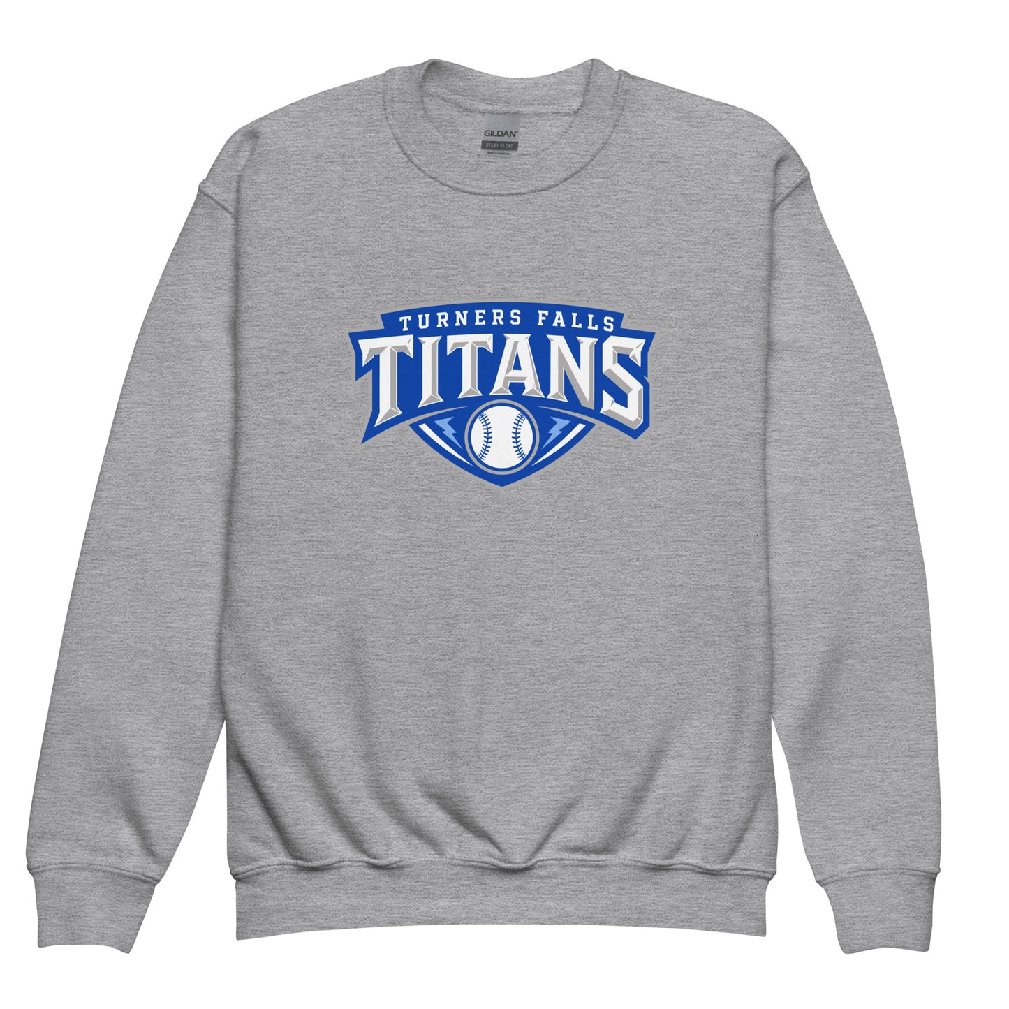 Classic | Youth Sweatshirt | Turners Falls Titans | Titan Crest Logo