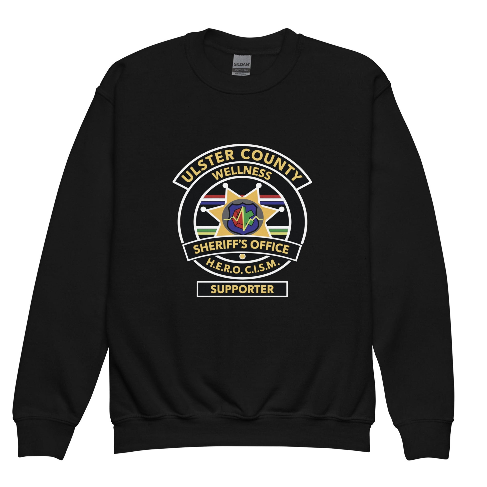 Classic | Youth Sweatshirt | Ulster County Sheriff's Office Wellness Division | Badge Logo