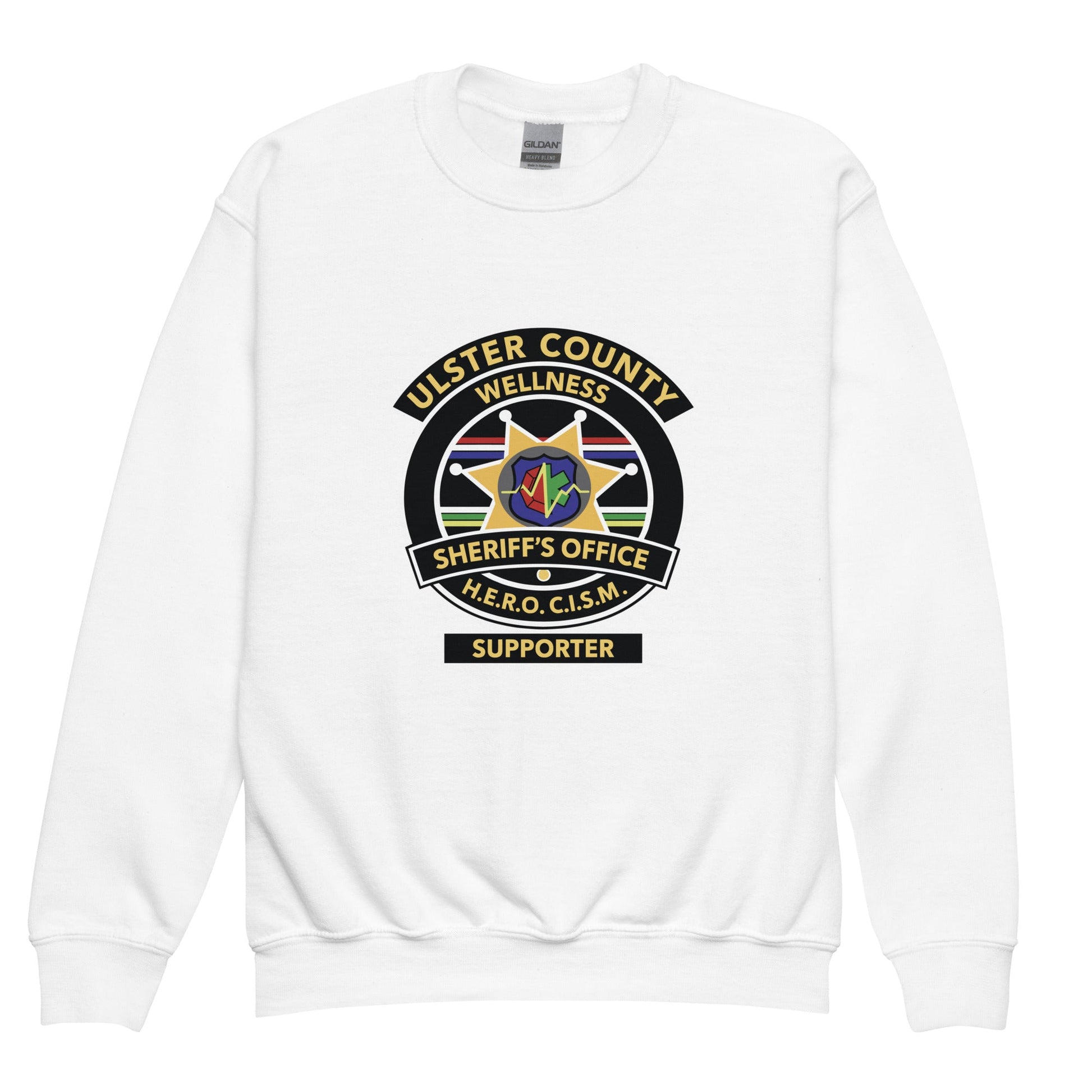 Classic | Youth Sweatshirt | Ulster County Sheriff's Office Wellness Division | Badge Logo