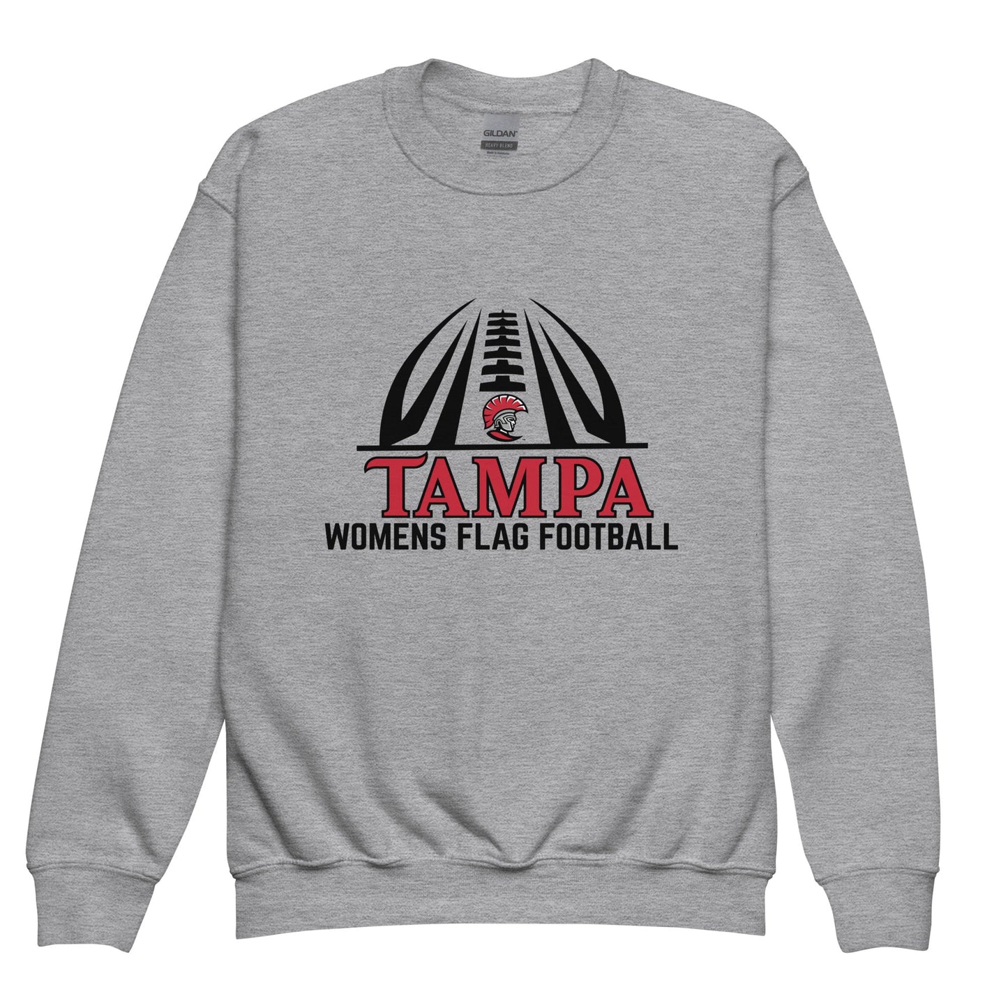 Classic | Youth Sweatshirt | University of Tampa Women's Flag Football | Football Logo