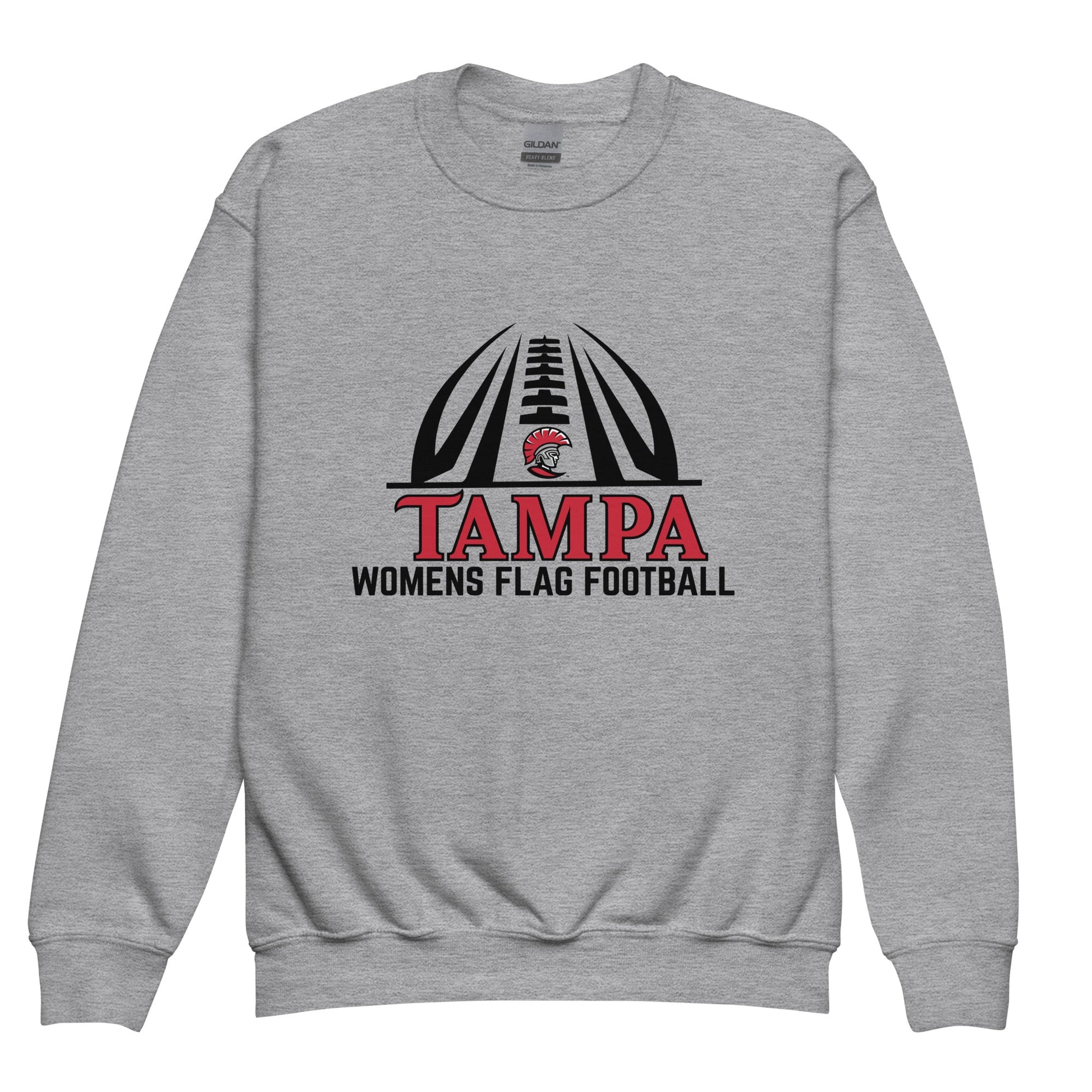 Classic | Youth Sweatshirt | University of Tampa Women's Flag Football | Football Logo