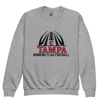Classic | Youth Sweatshirt | University of Tampa Women's Flag Football | Football Logo