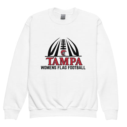 Classic | Youth Sweatshirt | University of Tampa Women's Flag Football | Football Logo