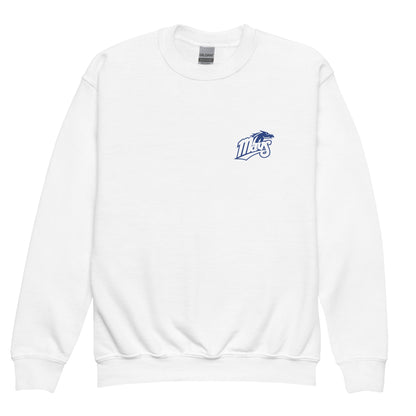 Classic | Youth Sweatshirt | Upper Makefield Youth Baseball & Softball League | Blue Mavs Logo