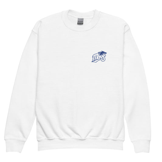 Classic | Youth Sweatshirt | Upper Makefield Youth Baseball & Softball League | Blue Mavs Logo
