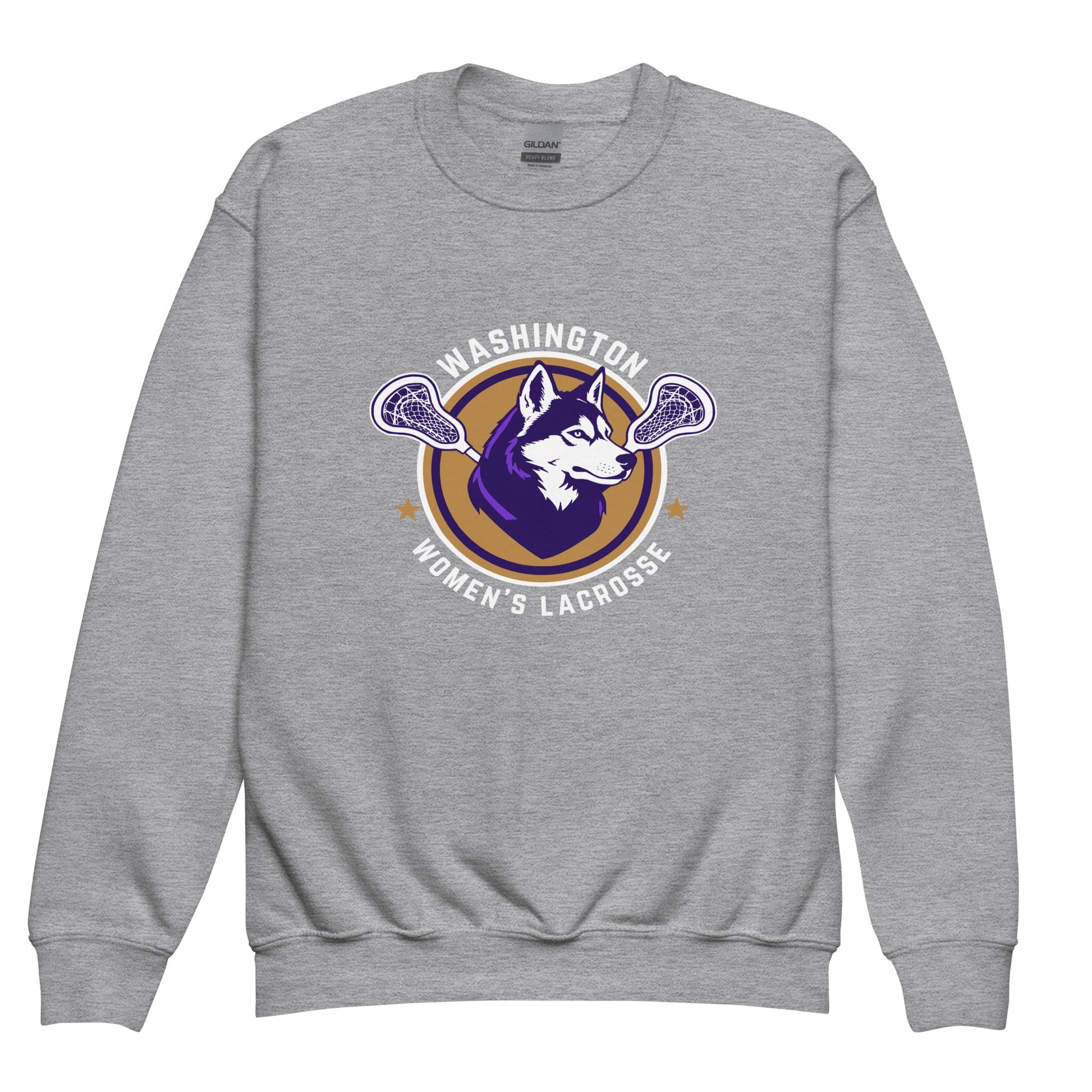 Classic | Youth Sweatshirt | UW Women's Club Lacrosse | Badge Logo