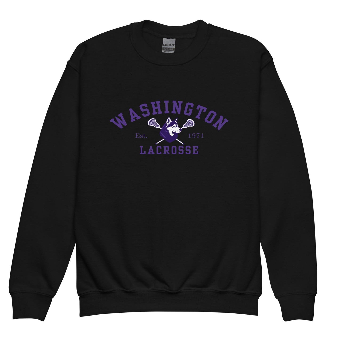 Classic | Youth Sweatshirt | UW Women's Club Lacrosse | Washington Lacrosse Logo