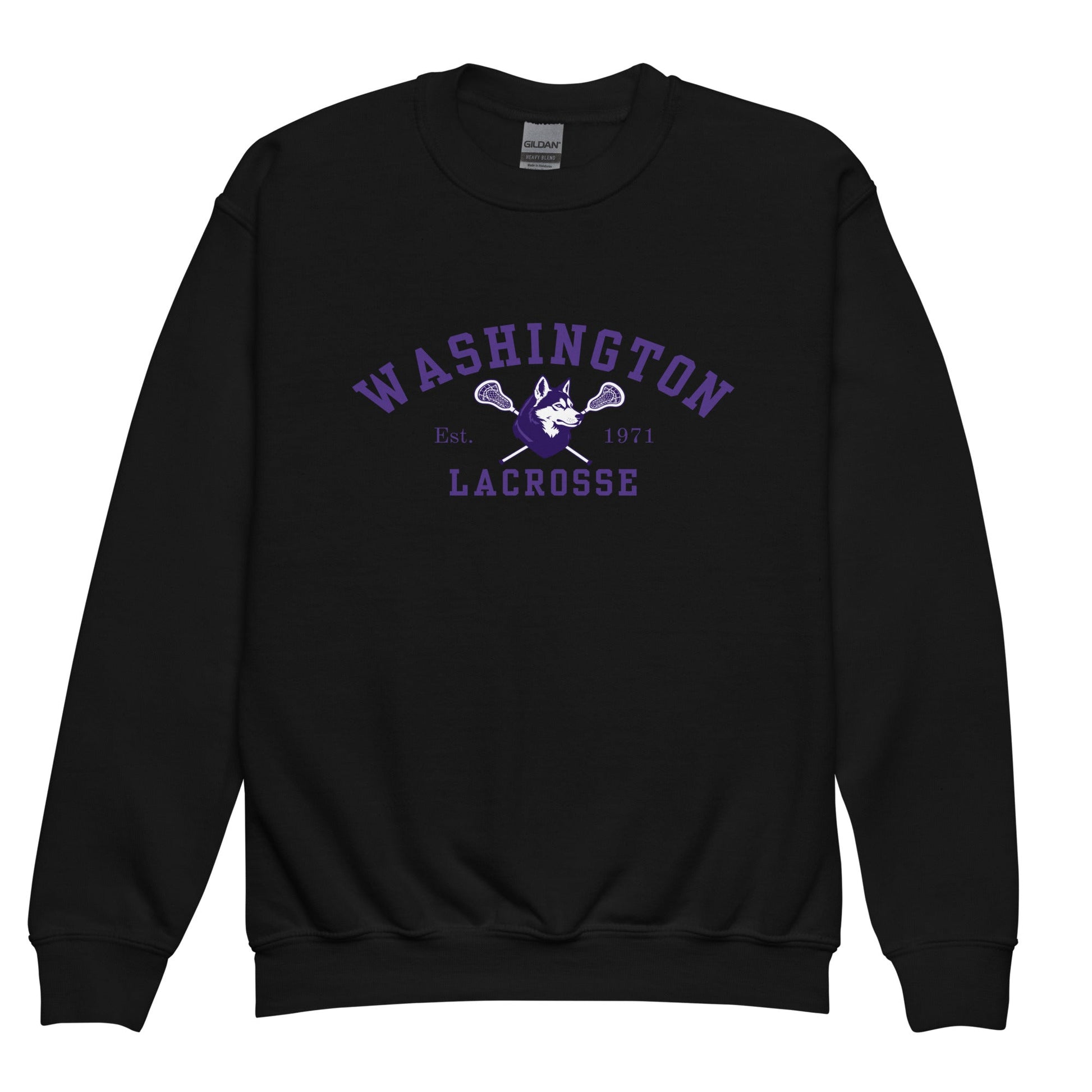 Classic | Youth Sweatshirt | UW Women's Club Lacrosse | Washington Lacrosse Logo