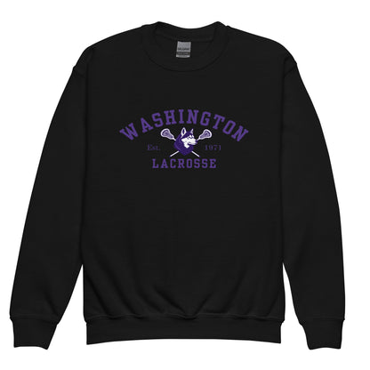 Classic | Youth Sweatshirt | UW Women's Club Lacrosse | Washington Lacrosse Logo