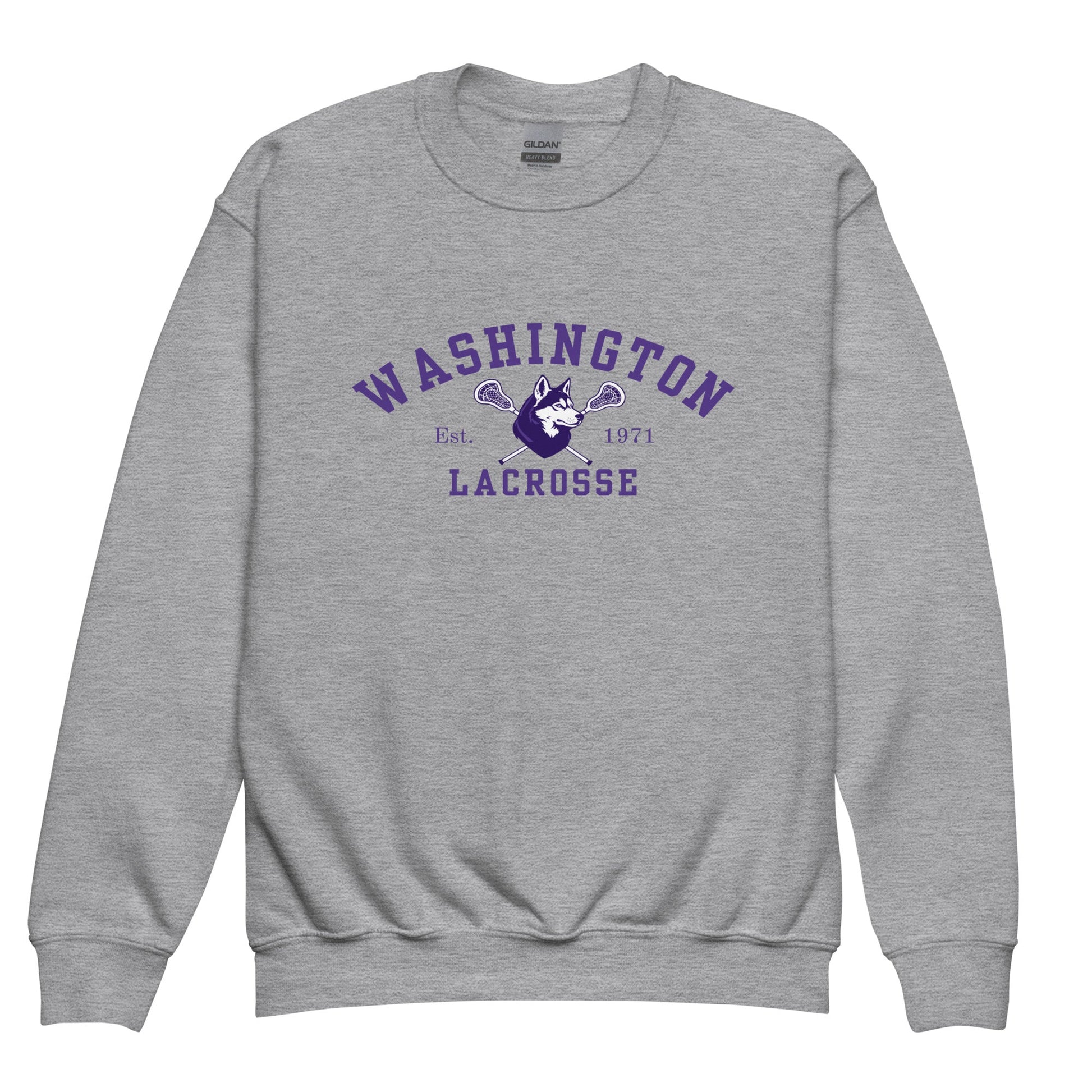 Classic | Youth Sweatshirt | UW Women's Club Lacrosse | Washington Lacrosse Logo