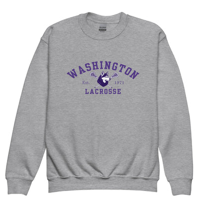 Classic | Youth Sweatshirt | UW Women's Club Lacrosse | Washington Lacrosse Logo