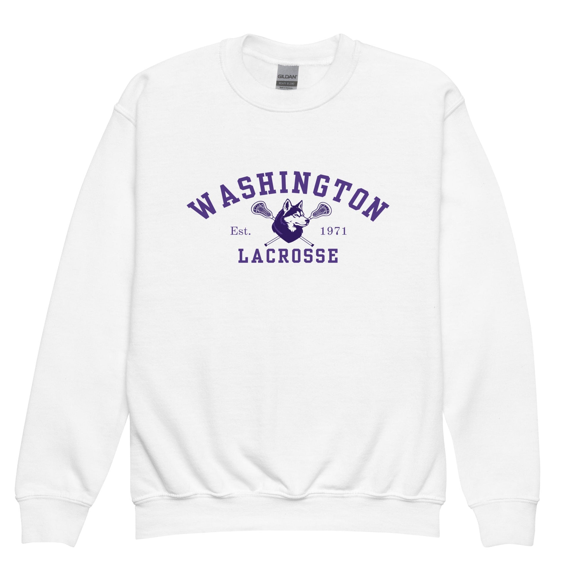 Classic | Youth Sweatshirt | UW Women's Club Lacrosse | Washington Lacrosse Logo
