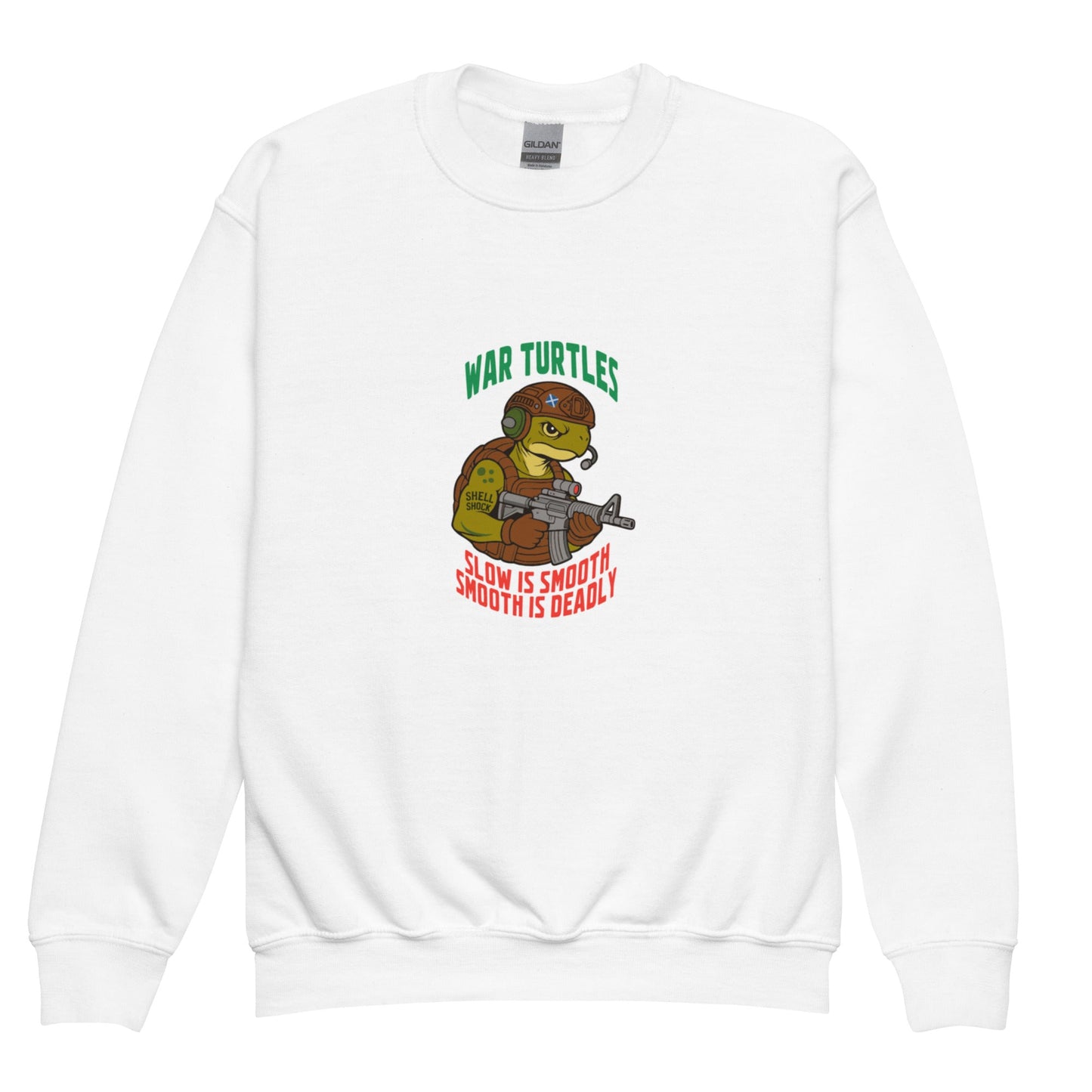 Classic | Youth Sweatshirt | War Turtles | Mascot Logo