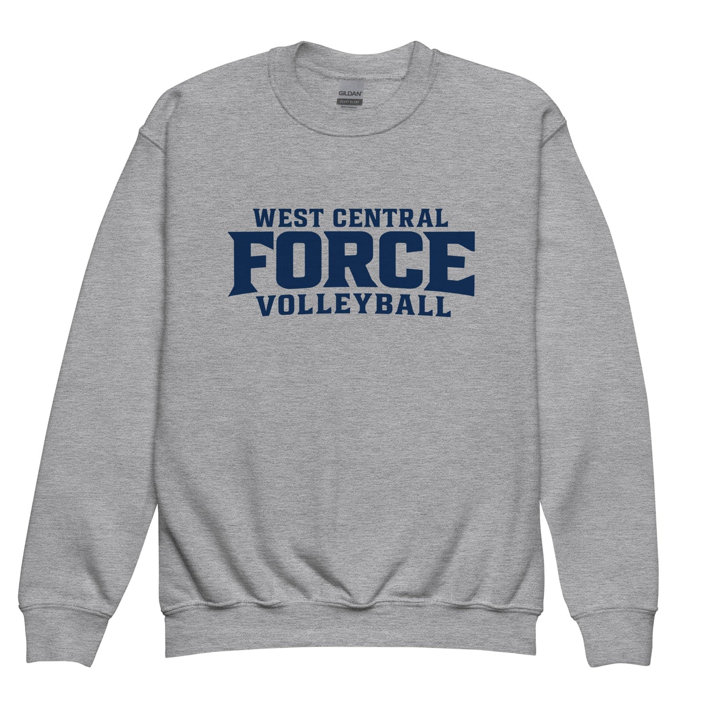Classic | Youth Sweatshirt | West Central Force Volleyball | Blue Logo