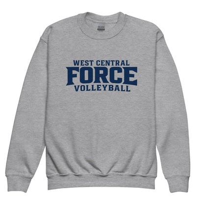 Classic | Youth Sweatshirt | West Central Force Volleyball | Blue Logo