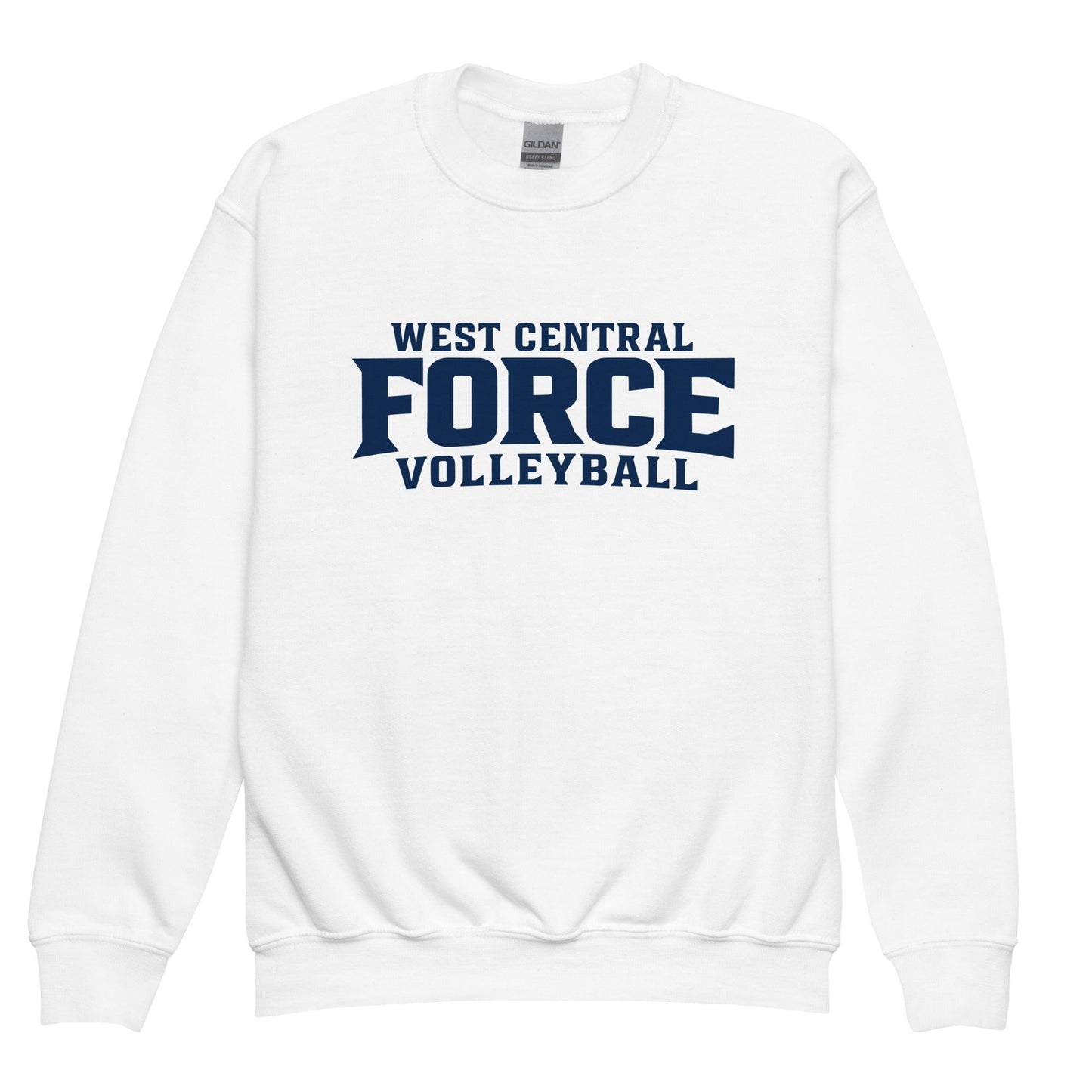 Classic | Youth Sweatshirt | West Central Force Volleyball | Blue Logo