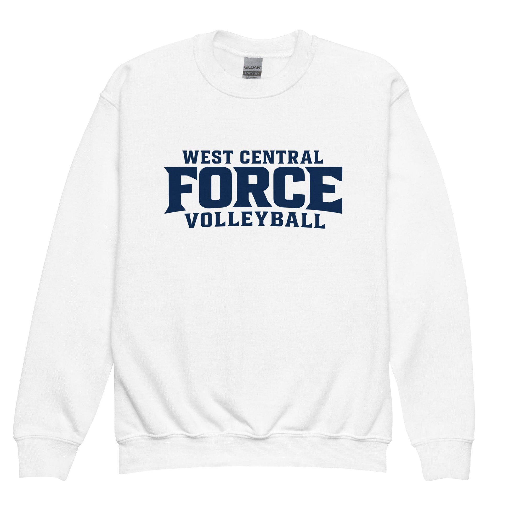 Classic | Youth Sweatshirt | West Central Force Volleyball | Blue Logo