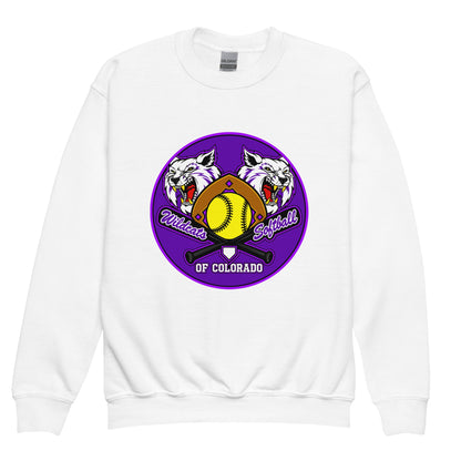 Classic | Youth Sweatshirt | Wildcats Softball | Badge Logo